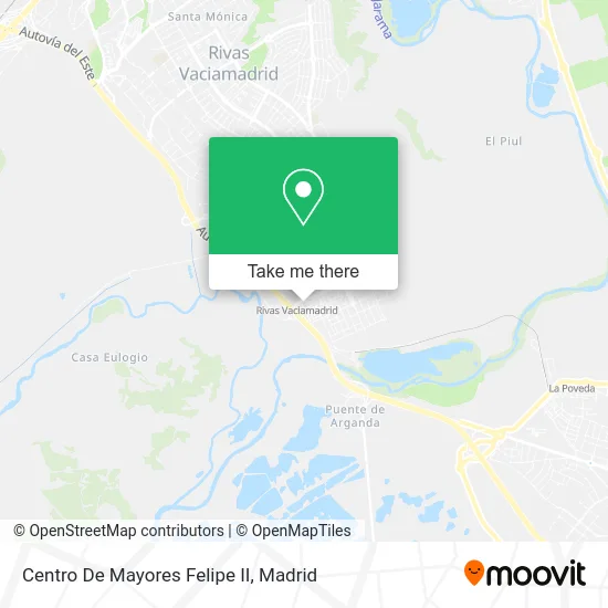 Centro De Mayores Felipe II map