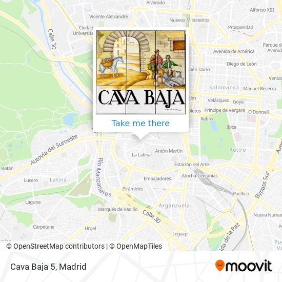 mapa Cava Baja 5