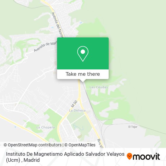 Instituto De Magnetismo Aplicado Salvador Velayos (Ucm) map