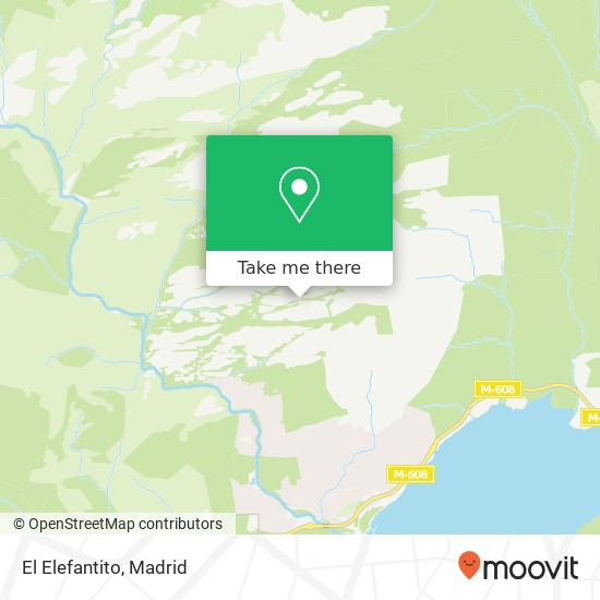 El Elefantito map