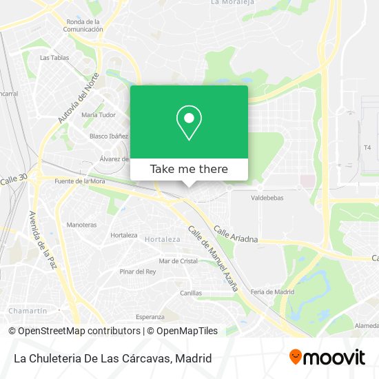 La Chuleteria De Las Cárcavas map