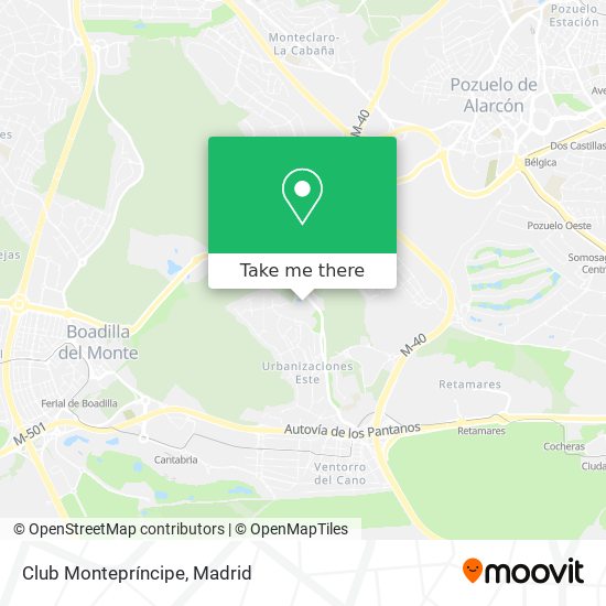 mapa Club Montepríncipe