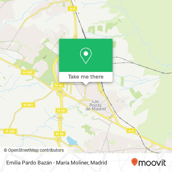 mapa Emilia Pardo Bazán - María Moliner