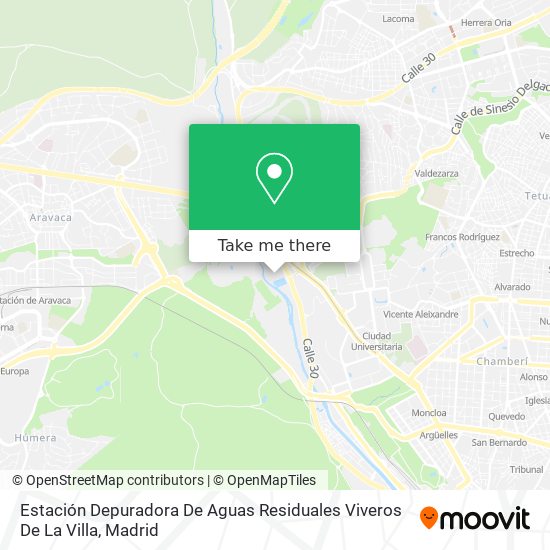 mapa Estación Depuradora De Aguas Residuales Viveros De La Villa