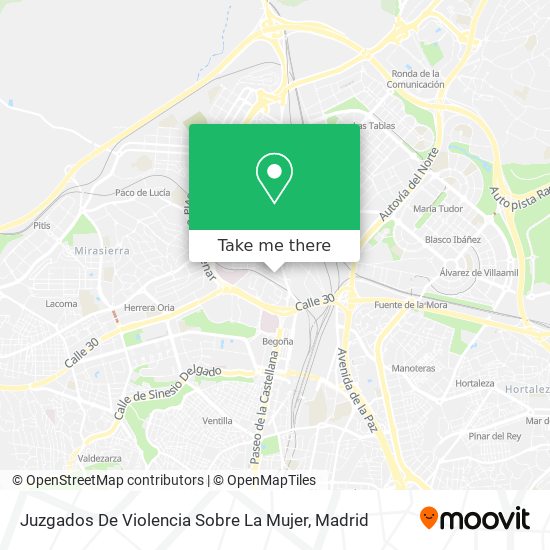 Juzgados De Violencia Sobre La Mujer map