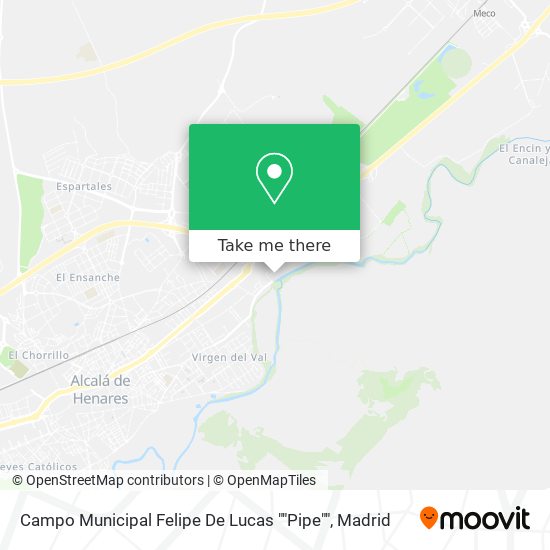 mapa Campo Municipal Felipe De Lucas ""Pipe""