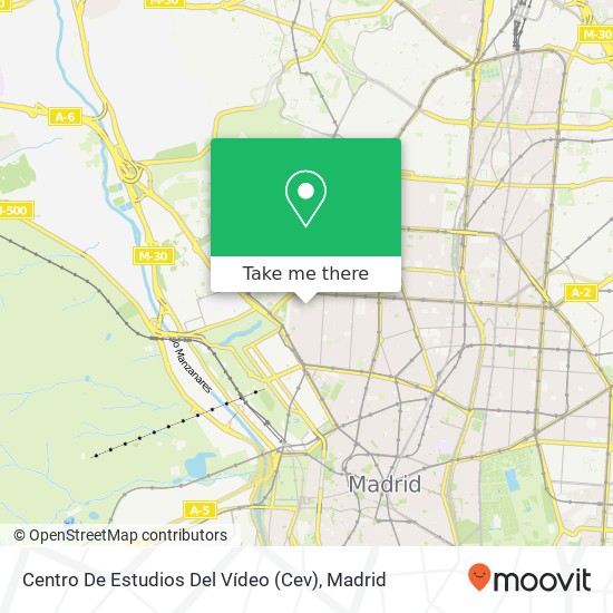 mapa Centro De Estudios Del Vídeo (Cev)