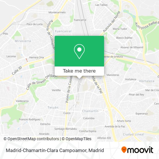 Madrid-Chamartín-Clara Campoamor map