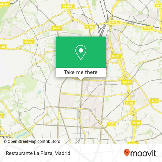 mapa Restaurante La Plaza