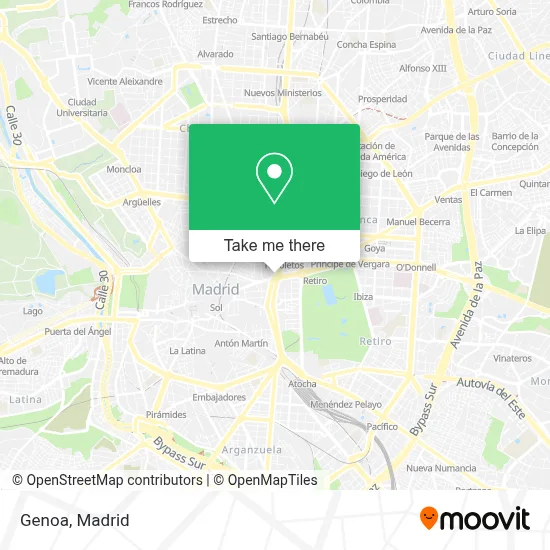 Génova map