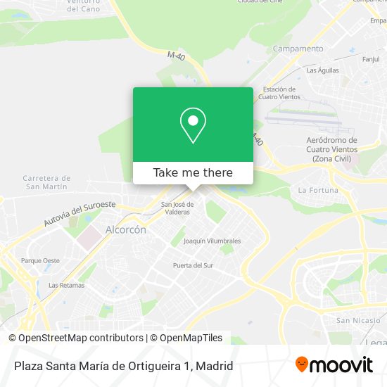 mapa Plaza Santa María de Ortigueira 1
