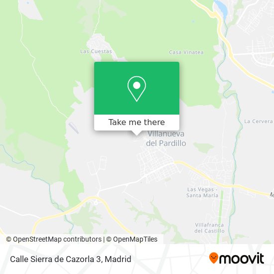 mapa Calle Sierra de Cazorla 3