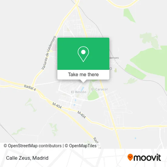 Calle Zeus map