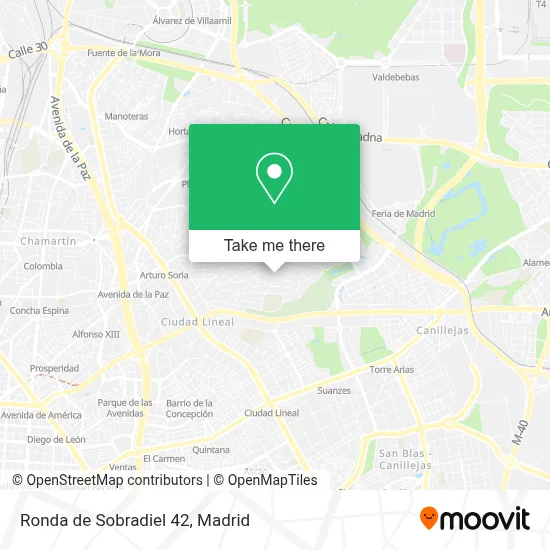 Ronda de Sobradiel 42 map