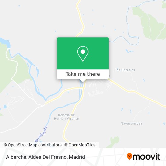 mapa Alberche, Aldea Del Fresno