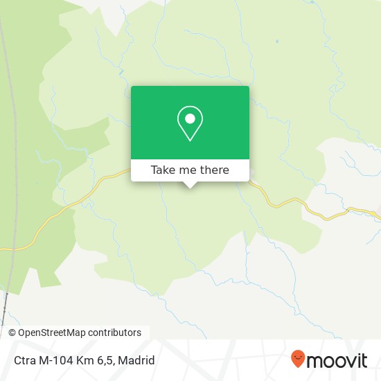 Ctra M-104 Km 6,5 map