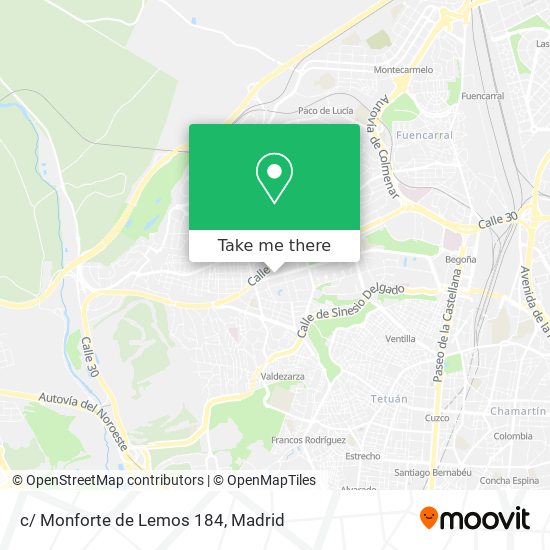 mapa c/ Monforte de Lemos 184