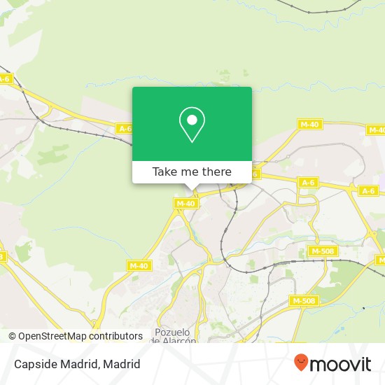 Capside Madrid map