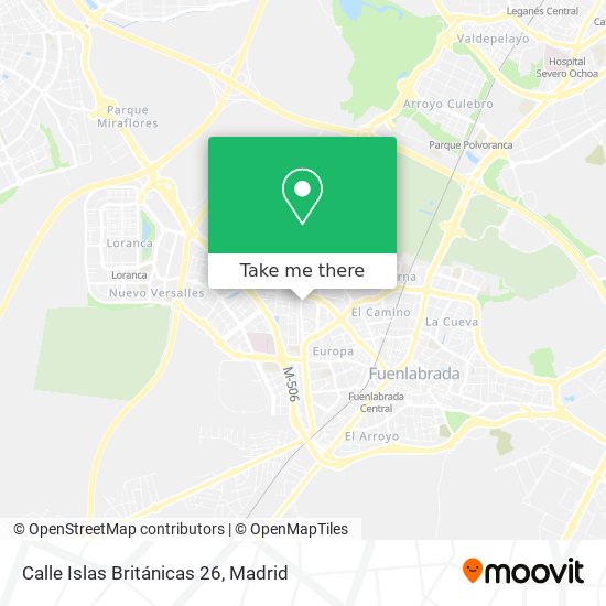 Calle Islas Británicas 26 map