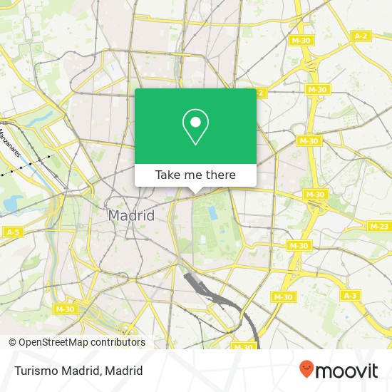 Turismo Madrid map