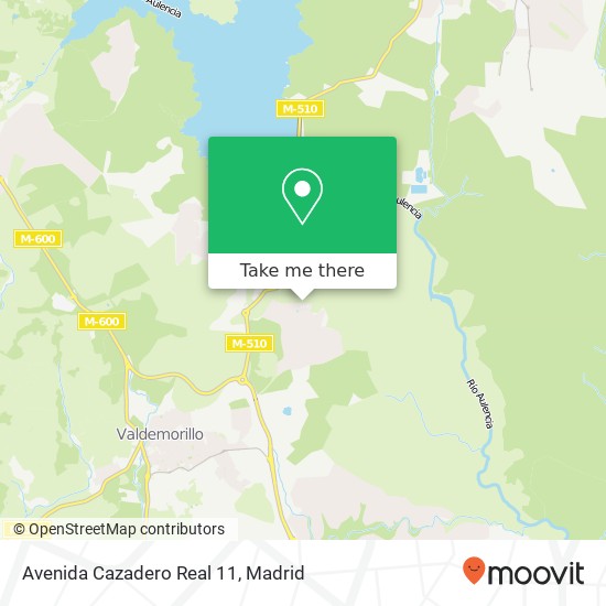 Avenida Cazadero Real 11 map