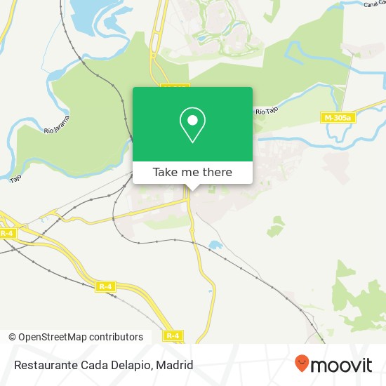 mapa Restaurante Cada Delapio, Avenida de la Plaza de Toros, 7 28300 Aranjuez