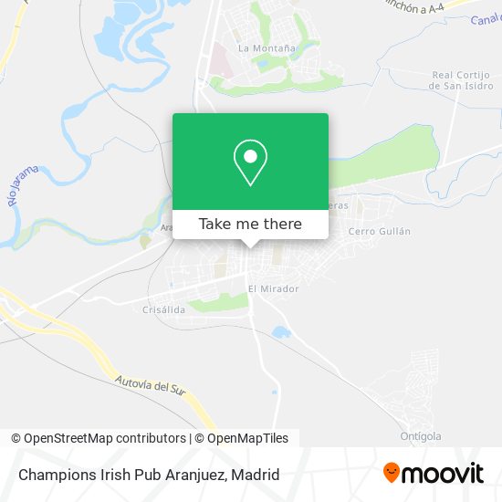 Champions Irish Pub Aranjuez map