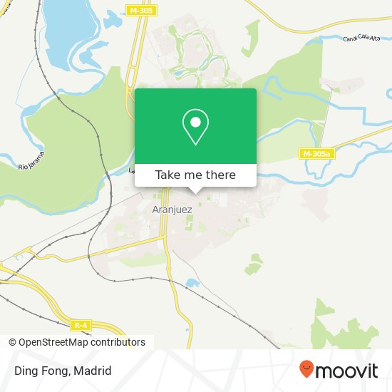 mapa Ding Fong, Calle de las Infantas, 79 28300 Aranjuez
