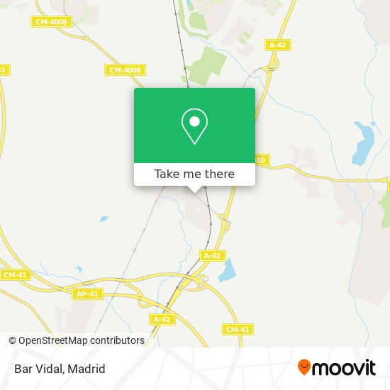 mapa Bar Vidal