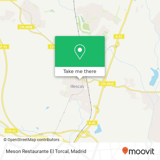 mapa Meson Restaurante El Torcal, Calle Ugena, 11 45200 Illescas