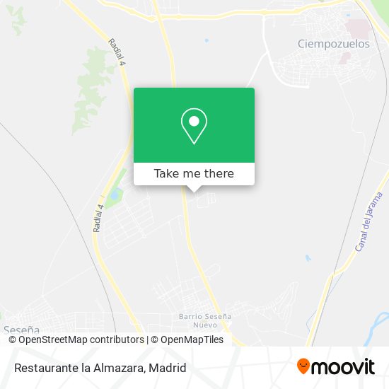 mapa Restaurante la Almazara