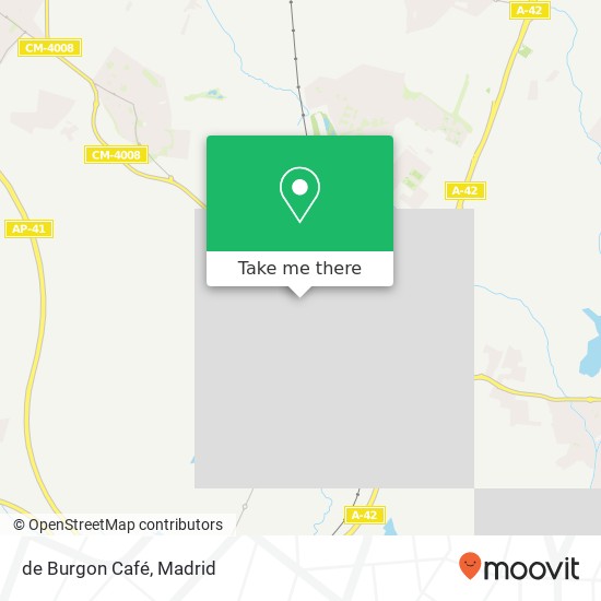mapa de Burgon Café, Carretera Ugena 45200 Illescas