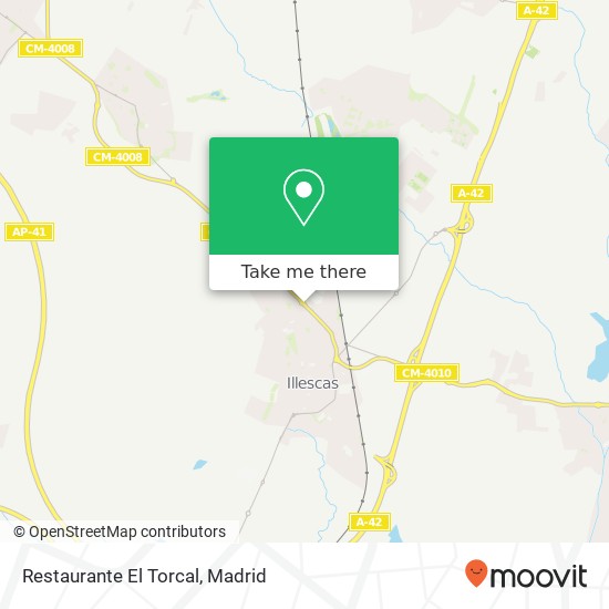 mapa Restaurante El Torcal, Carretera Ugena 45200 Illescas