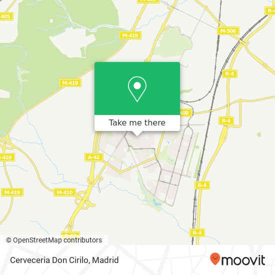 mapa Cerveceria Don Cirilo, Calle Jaime I el Conquistador, 23 28982 Parla