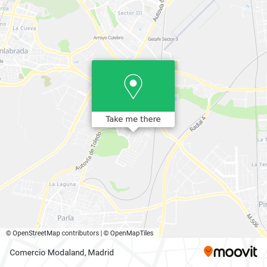 Comercio Modaland map