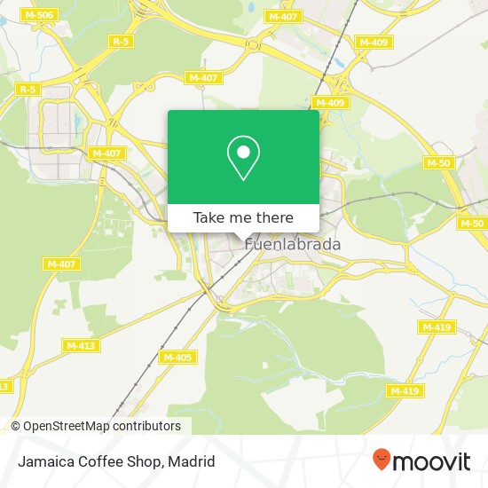 mapa Jamaica Coffee Shop, Calle Albania 28943 Fuenlabrada