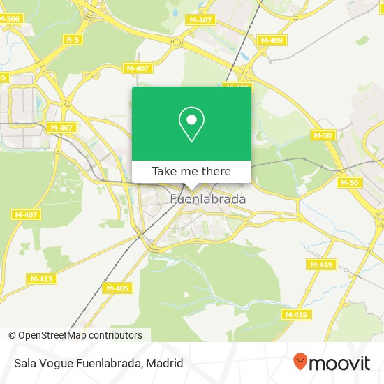 mapa Sala Vogue Fuenlabrada