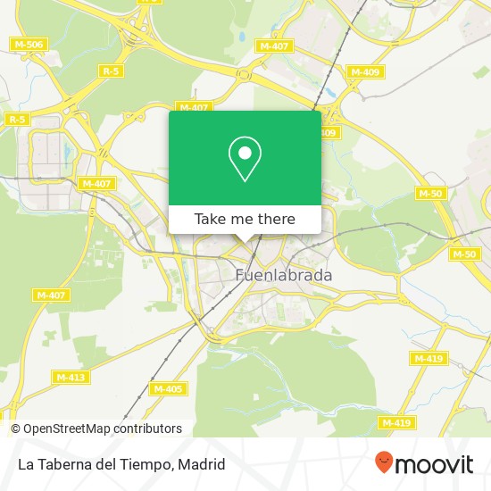 mapa La Taberna del Tiempo, Calle de Móstoles, 38 28941 Fuenlabrada
