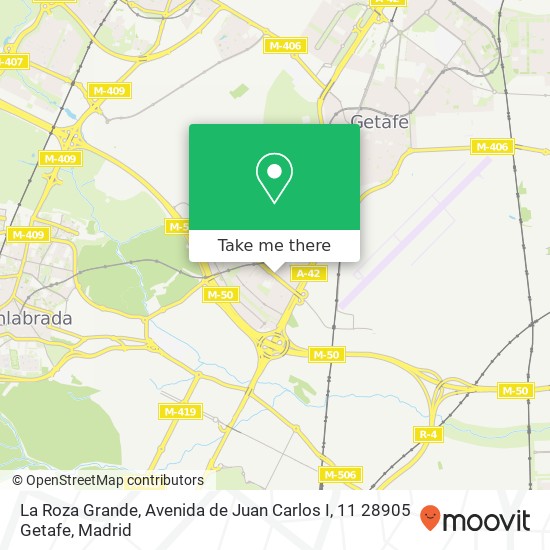 La Roza Grande, Avenida de Juan Carlos I, 11 28905 Getafe map