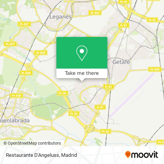 mapa Restaurante D'Angeluss
