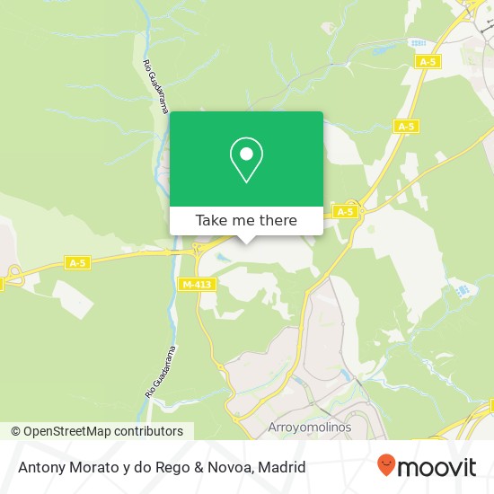 Antony Morato y do Rego & Novoa, 28939 Arroyomolinos map