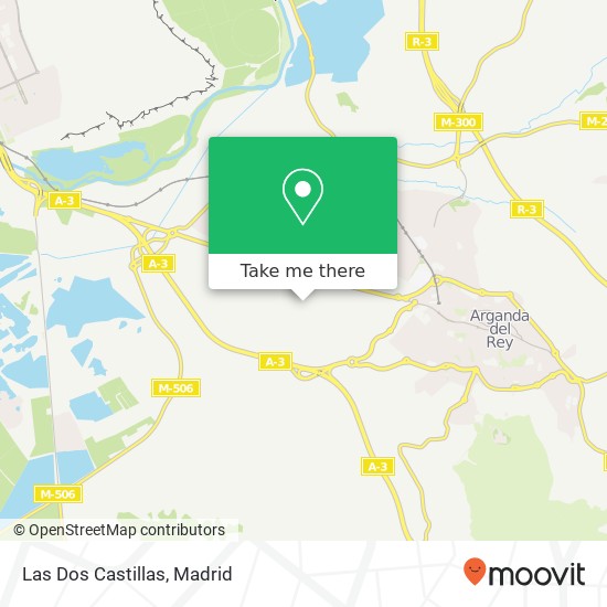 mapa Las Dos Castillas, Avenida de Finanzauto, 25 28500 Arganda del Rey