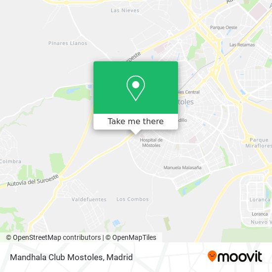 mapa Mandhala Club Mostoles