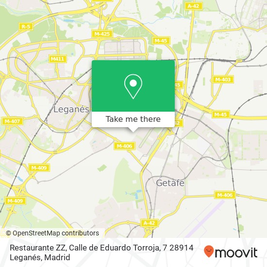 Restaurante ZZ, Calle de Eduardo Torroja, 7 28914 Leganés map