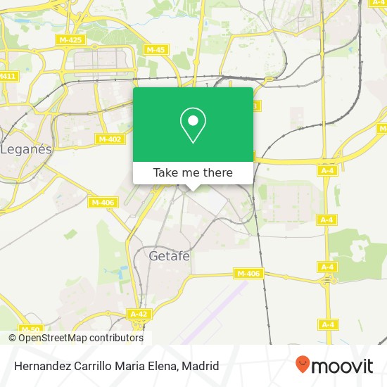 mapa Hernandez Carrillo Maria Elena, Calle Violeta Parra, 7 28903 Getafe