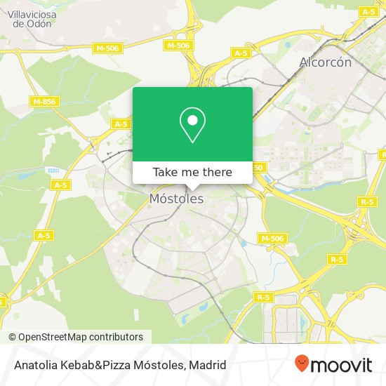 Anatolia Kebab&Pizza Móstoles, Calle San Marcial 28931 Móstoles map