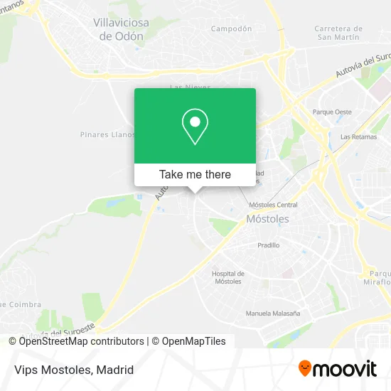 Vips Mostoles map