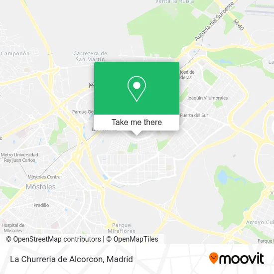 La Churreria de Alcorcon map