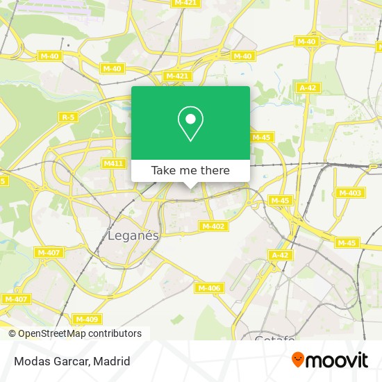 Modas Garcar map