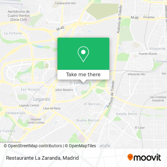 mapa Restaurante La Zaranda